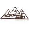Jetec Adventure Awaits Sign Rustic Adventure Sign Wall Decor Farmhouse Wooden Awaits Decoration Hollow Out Wood Decor For Child Kids Room Home 16 X 7 X 02 Inch 0 100x100