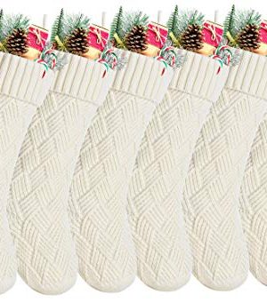 Kunyida Pack 618 Ivory Knit Christmas Stockings 0 300x341