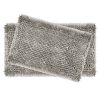 Laura Ashley Butter Bath Rugs Set Of 2 Bathroom Mats Soft Chenille Bath Mat Bathroom Decor Water Absorbent And Machine Washable Measures 17 X 24 And 20 X 34 Light Gray 0 100x100