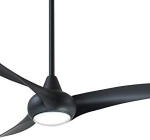 Minka Aire F844 CL Light Wave 52 Inch Ceiling Fan With Integrated LED Light In Coal Finish 0 300x280