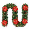 NUZEKY 9FT Prelit Christmas Garland Battery Operated Christmas Greenery Garland Mantle For Indoor Outdoor Xmas Holiday Decorations 0 100x100