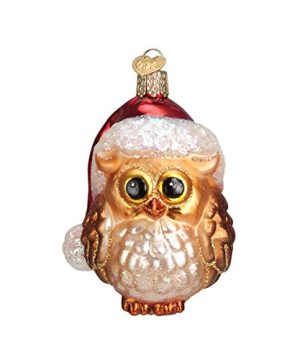 Old World Christmas Ornaments Santa Owl Glass Blown Ornaments For Christmas Tree 0 300x360