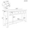 P PURLOVE 55 Long Console Table Sofa Table With 3 Drawer And Bottom Shelf Entryway Table For Entryway HallwayLiving Room 0 1 100x100