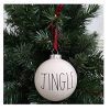 Rae Dunn Jingle Round Ceramic Christmas Ornament LL 0 100x100