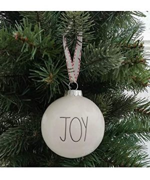 Rae Dunn Joy Round Ceramic Christmas Ornament 0 300x360