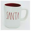 Rae Dunn Santa With Red Lettering And Interior Christmas Holiday Coffee Tea Mug Artisan Collection By Magenta LL 0 100x100