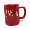 Rae Dunn Santa With White Stitching Design Detail Red Christmas Holiday Coffee Tea Mug Artisan Collection By Magenta LL 0 100x100