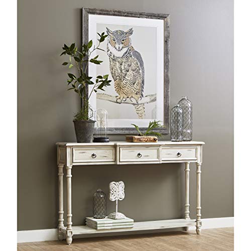 Right2Home 3 Drawer White Entryway Console Table 0 0