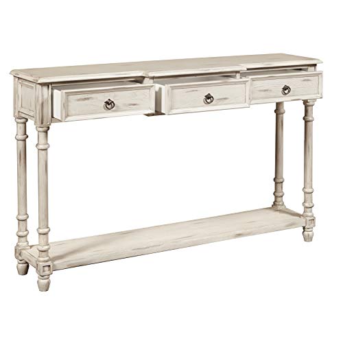Right2Home 3 Drawer White Entryway Console Table 0 3