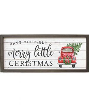 Simply Said INC Farmhouse Frames Have Yourself A Merry Little Christmas 10 X 24 In Rustic Wood Sign FF1094 0 300x360