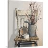 Watering Can On Chair Canvas Wall Art Print Still Life Artwork 0 100x100