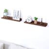 Wood Floating Shelves Picture Ledge Shelf Rustic Style Set For 2 Kitchen Farmhouse Bathroom Decor 0 100x100