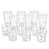 Amazon Basics 12 Piece Tritan Glass Drinkware Set Ribbed Highball And Double Old Fashioned 6 Pieces Each 24oz17oz 0 100x100