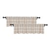 Buffalo Check Valances For Windows Living Room 18 Inches Long Classic Gingham Plaid Bedroom Bathroom Rod Pocket Country Farmhouse Kitchen Window Curtain Valances 2 Pieces Beige White 0 100x100