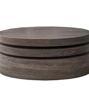 Christopher Knight Home CKH Lenox Oval Mod Rotating Wood Coffee Table Black 0 300x360