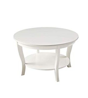 Convenience Concepts American Heritage Round Coffee Table White 0 300x333