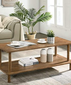 Furnitela Wood Coffee Tables For Living Room Rustic Farmhouse Coffee Table 47 Inch 0 300x360