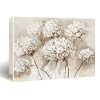 HIjie White Hydrangea Flowers Framed Canvas Wall Art Bedroom Wall Decor Farmhouse Flower Canvas Paintings Floral Pictures Gray Bathroom Home Wall Decorations115 X 15 0 100x100