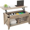 HOSEOKA Farmhouse Lift Top Coffee Table With Storage Rustic Wood Coffee Table For Living Room Gas Spring Support 41 Inch 0 100x100