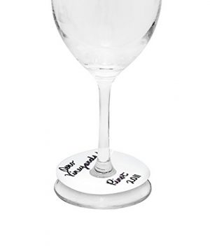 Oenophilia Stemtags Blank Set Of 100 Wine Glass Drink Markers Wine Tags For Parties And Events 0 300x360