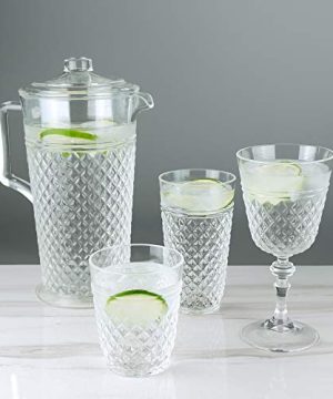 PG Drinkware Collection Premium Quality Super Clear Acrylic 14oz Plastic Water Tumblers Set 4 0 0 300x360