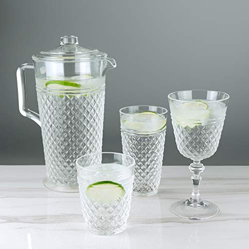 PG Drinkware Collection Premium Quality Super Clear Acrylic 14oz Plastic Water Tumblers Set 4 0 0