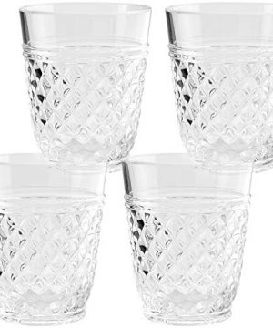 PG Drinkware Collection Premium Quality Super Clear Acrylic 14oz Plastic Water Tumblers Set 4 0 300x360
