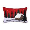 Pillow Perfect Christmas Embroidered Lumbar Decorative Pillow 12 X 18 Multicolored 0 100x100