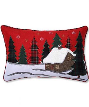 Pillow Perfect Christmas Embroidered Lumbar Decorative Pillow 12 X 18 Multicolored 0 300x360
