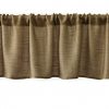 Valea Home Burlap Natural Tan Valance Rod Pocket Window Curtain Valance Rustic Home Decor 56 By 14 Inches 0 100x100