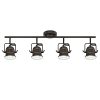 Westinghouse Lighting 6116800 Boswell Vintage Style Four Light Indoor Track Light Kit Oil Rubbed Bronze Finish With HighlightsMetal Shades 0 100x100