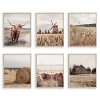 InSimSea Highland Cow Wall Art Prints Farmhouse Wall Art Posters Western Decors For Bedroom Set Of 6 8x10 Inch UNFRAMED 0 100x100