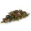 National Tree Company Artificial Christmas Centerpiece Includes 3 Candle Holders Red Berries Pine Cones And Steal Base Frosted Berry 30 Inch 0 100x100