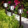 8 Pack Outdoor Solar Lights For Garden Pathway Walkway Driveway Sidewalk Yard Bright Decorative Landscape Lights Solar Powered For Landscape Lighting Brown ColorCool White 0 100x100