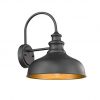 Bestshared Farmhouse Gooseneck Barn Light Outdoor Wall Sconce 1 Light Outdoor Black Finish Lantern For Porch With Contrast Color Interior 0 100x100