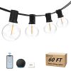 Bomcosy Outdoor String Lights Patio Lights 60FT Smart LED String Lights With Waterproof Shatterproof 301Spare G40 Led Bulbs 24GHz Wi Fi Alexa Control Hanging Lights For Garden Backyard 0 100x100