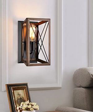 Farmhouse Sconces Wall Lighting Flush Mount Wall Sconce Rustic Wall Light Fixtures Industrial Modern Country Wall Sconce For Entryway Kitchen Dining Room Bedroom Living Room 0 300x360
