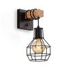 Lightess Black Wall Sconces With Dimmer ONOff Switch Vintage Cage Wall Mount Light Fixture Industrial Farmhouse Lighting For Living Room Kitchen C71Y215 0 100x100
