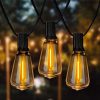 Newpow Outdoor String Lights 36ft With LED Filament Bulbs 302Spare Dimmable Shatterproof Waterproof For IndoorOutdoor Decoration And Lighting Edison Vintage Style Warm 2200K 0 100x100