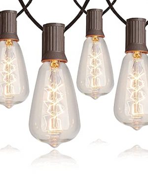 Vanthylit Outdoor Patio String Lights Globe String Lights With 15FT 15LT Warm White Waterproof Retro Vintage Edison Bulbs1 Spare For Backyard Patio Bistro Party Garden 0 300x360