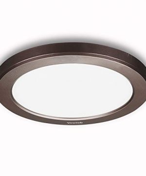 Youtob LED Ceiling Light Flush Mount With Adjustable 3 Colors 15W 1500lm Round Lighting Fixture For Kitchens Closets Hallways Stairwells Bedrooms3000k4000k5000k Available Bronze 0 300x360