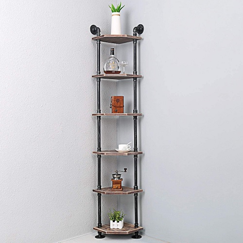 17 MBQQ Industrial Pipe Shelves Modern Corner Book Shelves