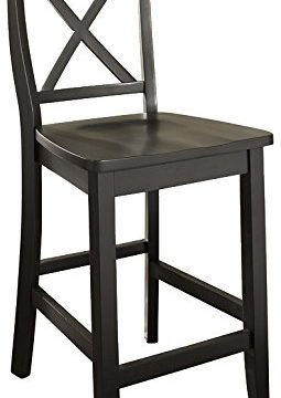 Crosley Furniture X Back Bar Stool Set Of 2 24 Inch Black 0 255x360
