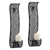 Sziqiqi Wall Candle Holder Decorative Candle Sconces Wall Mount Pillar Candles Holders For Living Room Bathroom Farmhouse Wedding Set Of 2 0 100x100