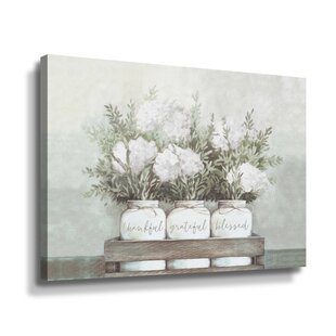 White+Flower+Jars+by+Portfolio+Dogwood+-+Graphic+Art+on+Canvas