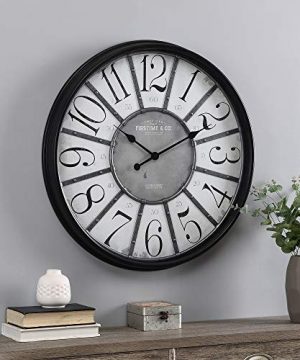 FirsTime Co Black Anderson Farmhouse Clock American Crafted Aged Black 29 X 225 X 29 0 300x360