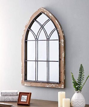 FirsTime Co Glen View Gothic Farmhouse Arch Mirror American Crafted Rustic Brown 24 X 2 X 36 0 300x360
