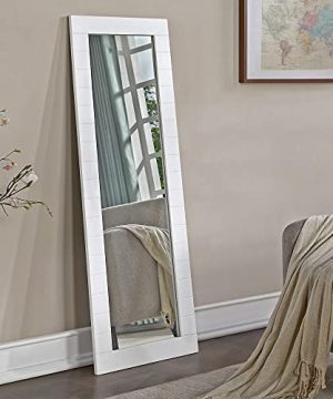 FirsTime Co White Abigail Shiplap Full Length Standing Mirror Wood 20 X 075 X 60 Inches 0 300x360
