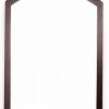Omishome Arch Wall Mirror Arched Mirror Decorative Mirror Farmhouse Mirror 28 In X 20 In Wood Mirror Hanging Mirror Arch Mirror Easy To Install Wood Frame Mirror Brown Wooden Mirror 0 100x100