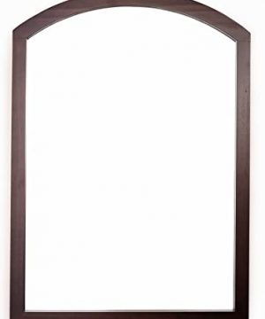 Omishome Arch Wall Mirror Arched Mirror Decorative Mirror Farmhouse Mirror 28 In X 20 In Wood Mirror Hanging Mirror Arch Mirror Easy To Install Wood Frame Mirror Brown Wooden Mirror 0 300x360